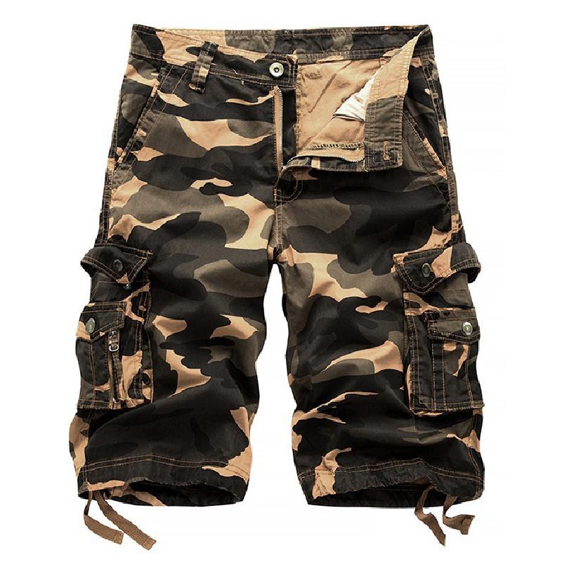 JAYSCE Mens Fashion Cargo Shorts 100%Cotton Casual Summer Work Sprots Pants Classic Short