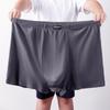 Pure Cotton Plus Size Men's Boxer Briefs - Loose Fit High Waist Underpants for Middle-Aged & Elderly Men
