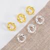 18K Gold Plated Brass Metal Pendant Bail Connector Pearl Enhancer Clips Clasps DIY Necklace Making Accessories Jewelry Materials