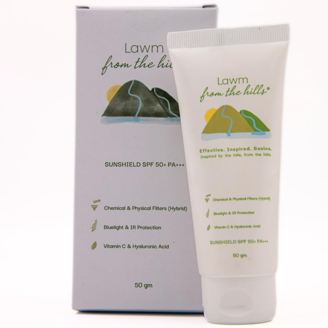 Lawm from the hills SPF 50+ PA+++ Sunscreen | No White Cast | Lightweight & Quick Absorbing