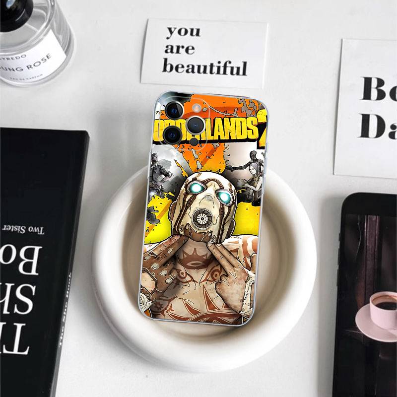 Game B-Borderlands For IPhone 17 16 15 14 13 12 11 Pro Max Plus Transparent Soft TPU Phone Cover