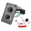 Outboard Engine Ignition Key Switch Panel Assembly 704‑82570‑08‑00 Replacement for 2 4 Stroke Motors