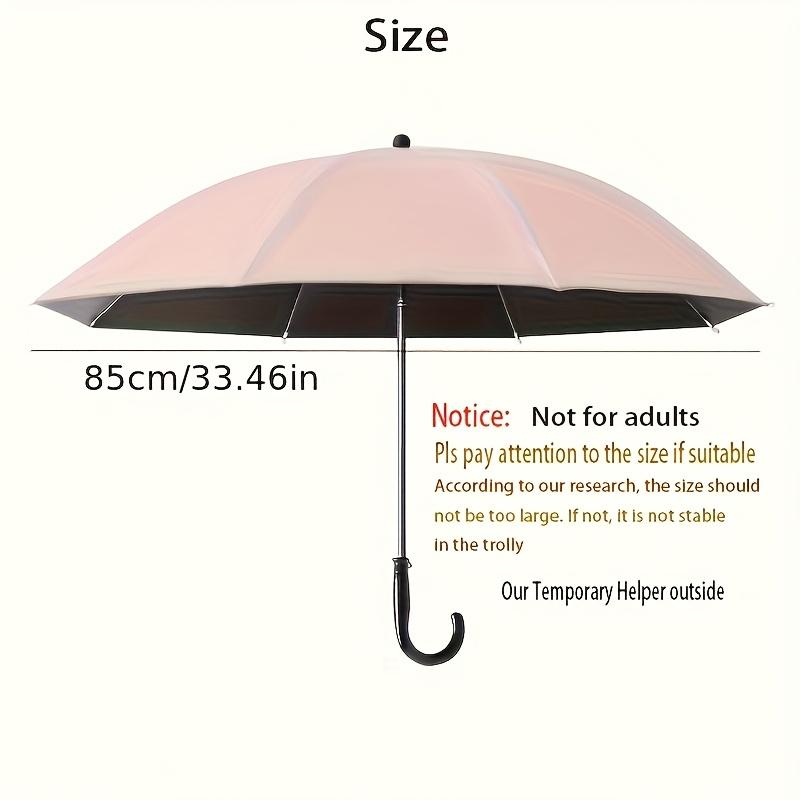 85cm Clip-on Uv Umbrella Baby Cart Parasol 2 in 1 Baby Stroller Umbrella for Sun Shade Rain-proof Baby Stroller Accessories Gift