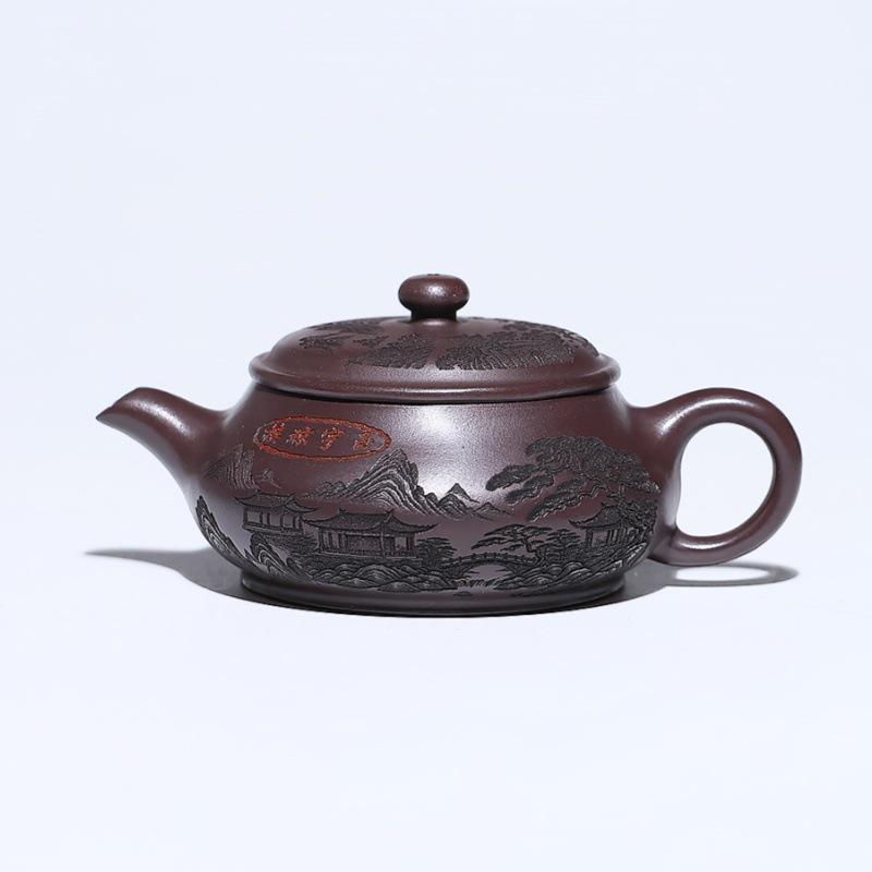 

Чайник Минлу Исинская Цзыша - Ручная работа из оригинальной желтой глины от известного художника. Изысканный и Элегантный Столовый Прибор.