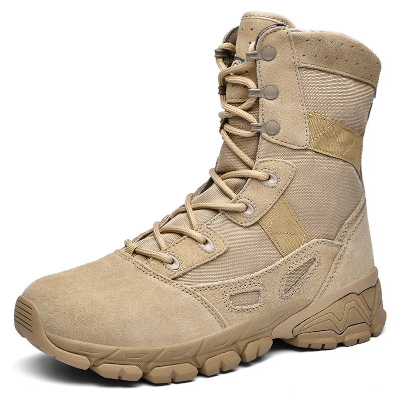 Men's Plus Size Lightweight Combat & Tactical Boots - Puncture-Proof Desert Outdoor Footwear