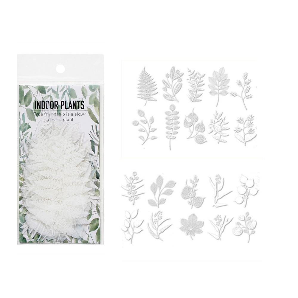40Pcs/Bag Plant Nature Flower Decorative PVC Sticker Epoxy Resin Crafts Fillers Material for DIY Epoxy Resin Molds Book Decor