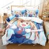 Miss Kobayashis Dragon Maid Kanna Cartoon Poster Sheets Quilt Covers Bedding Dormitory Sheets Bedding Set Soft Warm Bedding Set