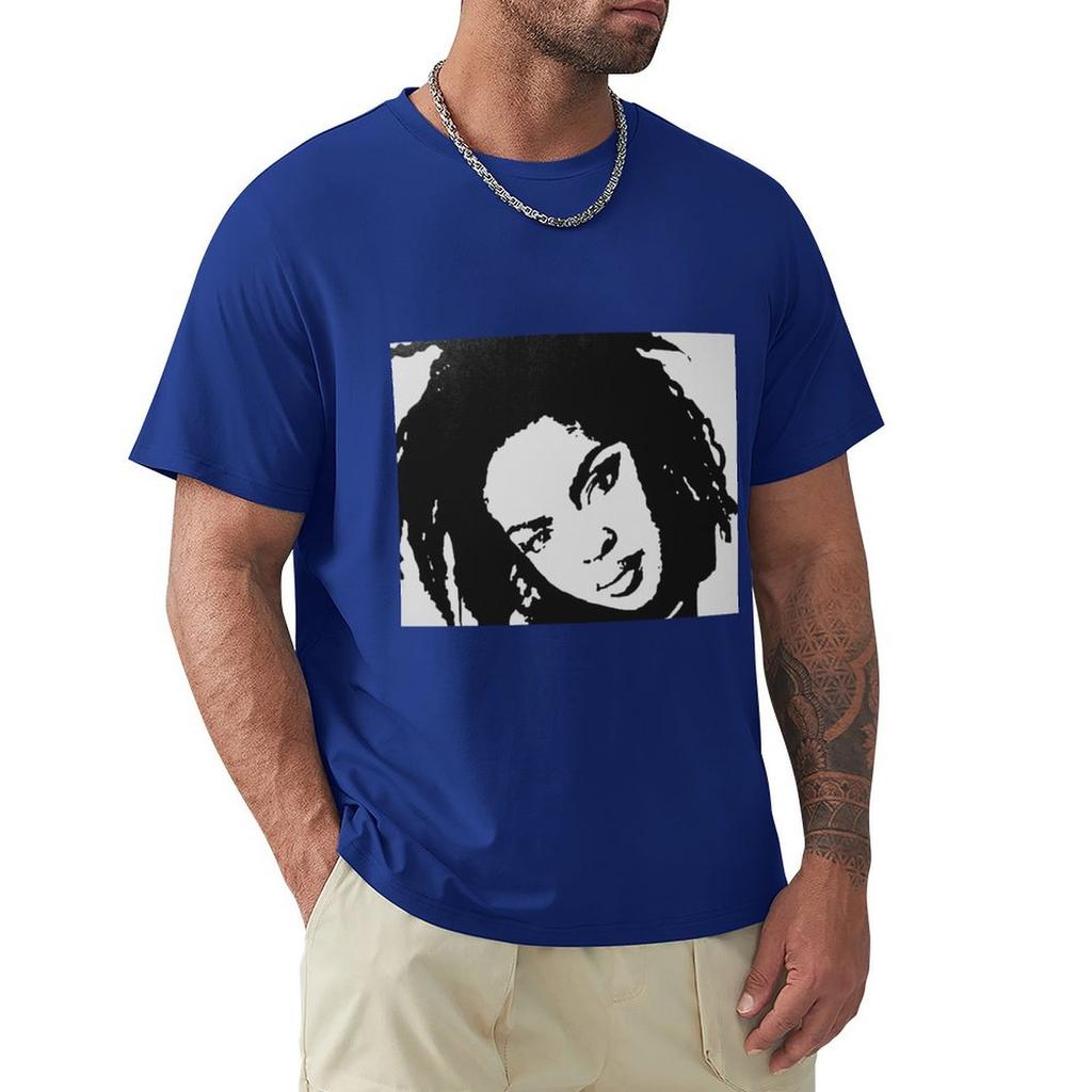 Lauryn Hill T-shirt Vintage Anime T-shirt Skjortor Grafiska T-shirts Träningssweatshirts, Herr