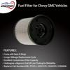 TP1015 Fuel Filter For 6.6L Duramax Diesel Compatible With 2017-2025 Chevy Silverado/GMC Sierra 2500HD 3500HD, 2014- Chevy Cruze | Replaces#