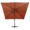 Umbrella with Ventilation 300 X 300 Cm Terracotta Orange