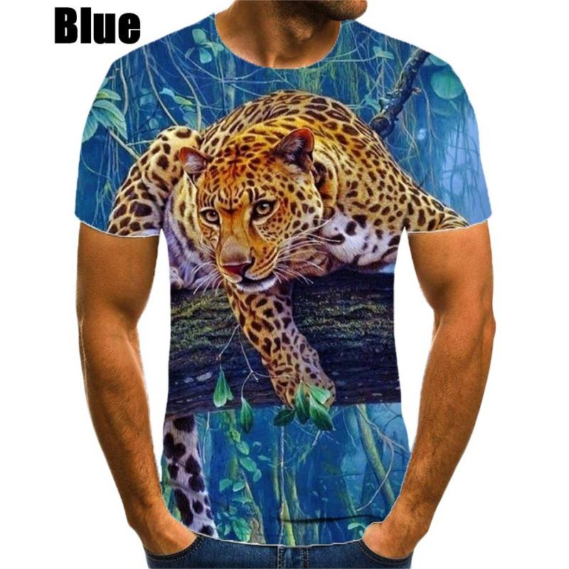 New Fashion Jaguar 3D Printed T-shirt Men's And Women's Summer Casual Short Sleeve Crew-neck Shirt