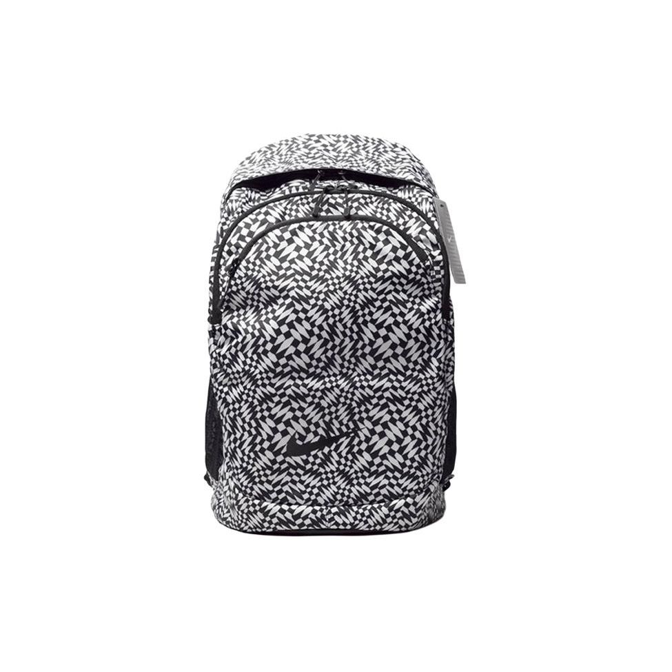 

Nike Color Block Zipper Backpack Unisex Backpacks Black White BA4882-008 Black & White