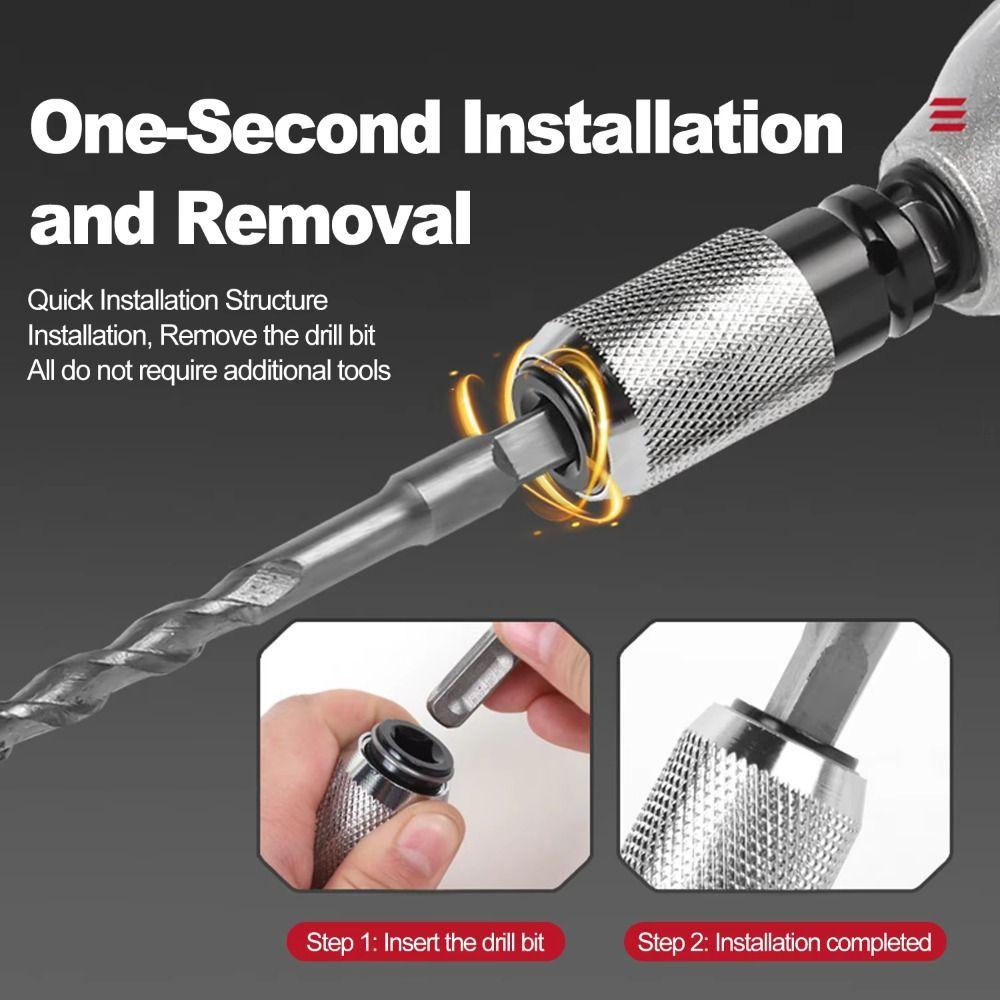 Carbon Steel Electric Wrench Adapter Universal Easy To Use Electric Hammer Convert Adapter Water Resistant