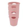 Cup Protector Sleeve Slip Resistant All Wrapped Detachable Silicone Water Cup Boot for 30oz Cups Light Pink