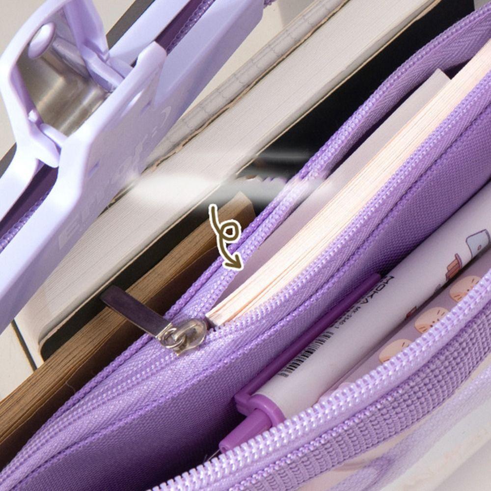 Multi-layer Pen Bags Triangle Zipper Stationery Bag High Value Student Stationery