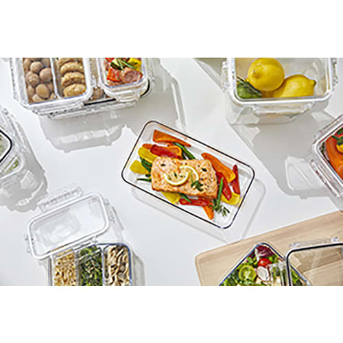 GOTMAN Food Airtight Container (2,700ml) Made of 100% Tritan / BPA Free / Fruit/Vegetable Organizer / Refrigerator Organizer / Kitchen Organizer / Mic