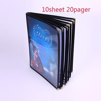 For A4 1/2/3/4/5/ 6/7/8/10/ Slots Single Dobule Three Panel Plastic Menu Holder Transparent Folder Cover