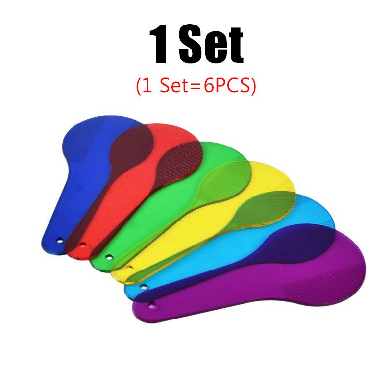 

Color Paddles Filter 6PCS/Set Physical Science Observation Learning Educational Color Filter Board School Class Teaching Aid ZYF