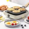Brattopfpfanne mit 4 Gittern, verdickte antihaftbeschichtete Eier-Pfannkuchen-Steakpfanne, Eier-Schinken-Kochpfannen, Frühstückskocher-Kochgeschirr.