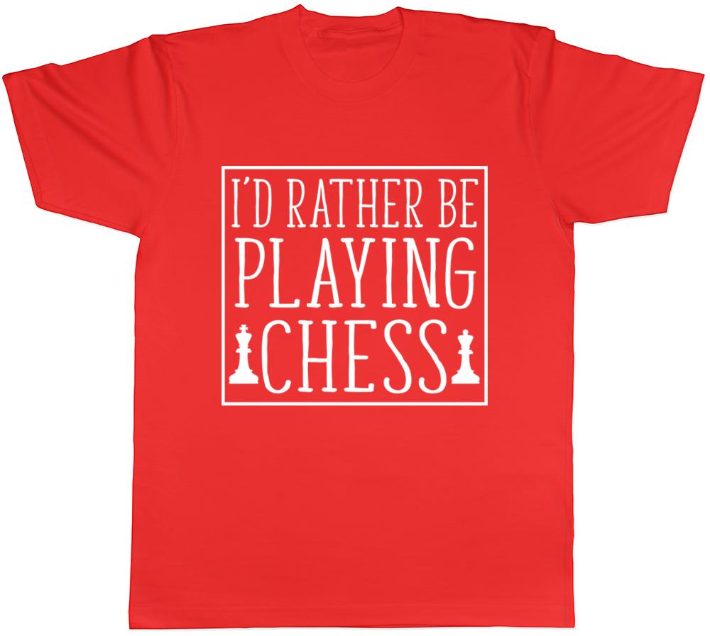 Id Rather be Playing Chess Unisexs Unisexs Ladies TShirt S