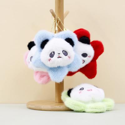 Criativo Desenho Animado Flor Animal de Estimação Pelúcia Gato Cordeiro Boneca Chaveiro Bonito Flor Panda Coelho Animal Chaveiro Feminino Pingente de Bolsa Presente
