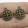 20 Stück Anhänger Motiv Antik Bronze Farbe Motiv Anhänger Charms Blumen Anhänger Verbinder Für Schmuckherstellung