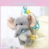 Sleeping Cute Hat Bow Cartoon Elephant Plush Toy Pendant For Decoration Bag