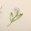Multifuntional Dress Enhancement Accessory Orchids Brooch Wedding Brooch Adjustable Clasp Pin Alloy Texture for Daily