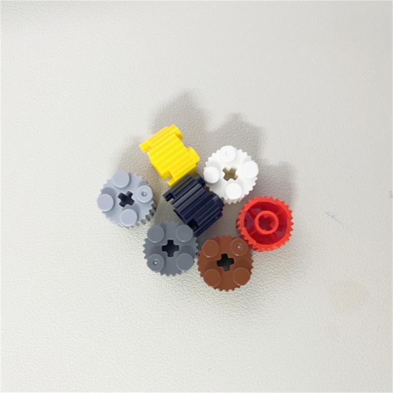 Lot 92947 Round 2x2 with Flutes Fluted and Axle Hole Brick Building Block Toy Compatible Educational Creative Size Gift DIY MOC