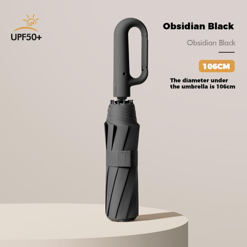 Design con fibbia ad anello 10 stecche Ombrello completamente automatico per uomo Pieghevole Extra Large Robusto Robusto Ombrellone da DONNA Ombrello doppio