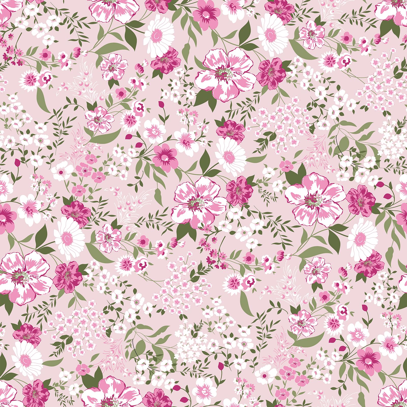 

VEELIKE Floral Small Floral Removable Heat Sticker Cutting Wall Removable Fusuma Nordic Sticker, Pattern, Wallpaper, Pink, Self-Adhesive, Waterproof, розовый