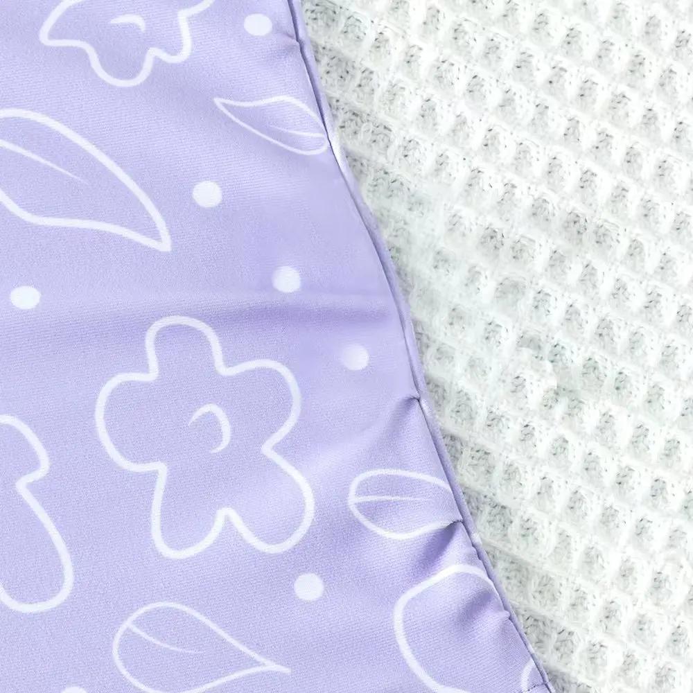 Summer Retro Purple Girls Swimwear One Piece Triangle Vacation Swimsuits Teen Girls Kids Bathing Suit Beachwear