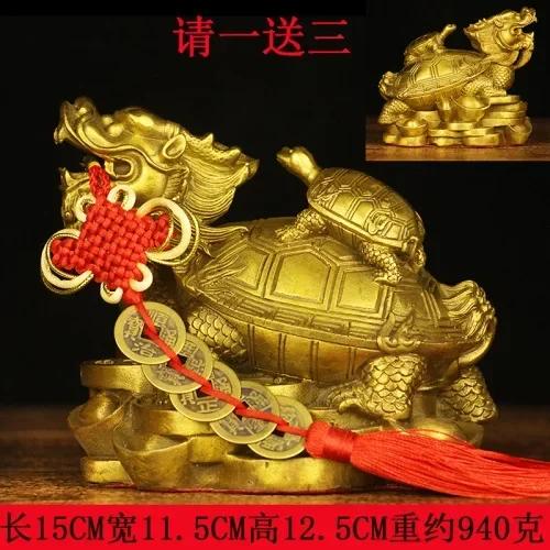 1 PC Brass Zhao Gongming ornaments living room Household Sacrifice office shop Desktop decoration Housewarming gift feng shui