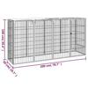 VidaXL Dog Playpen 10 Panels Black 50x100cm Powder-Coated Steel 3115948