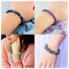 8mm Naturstein Kristall Armband Handgefertigtes Perlenarmband für Damen Herren