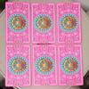 Pink Neon Tarot Deck 10.3*6cm - 78 Classic Rider-Waite Smith Cards Vibrant Trippy Design
