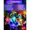 50Leds Solar Garden Outdoor String Lights, Cherry Blossom-Shaped LEDs. 8 Modes Available For Outdoor Use. Fairy Lighting For Christmas Trees.