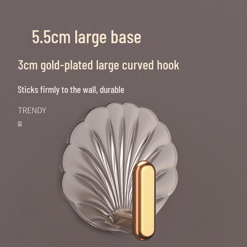 Gold-Plated, Waterproof, High Load-Bearing Adhesive Hook for Kitchen and Bathroom