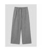 8SECONDS Knit-Like Texture Elastic Waist Pants Gray