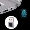 USB Fingerprint Reader for Windows 10/11 Hello Laptop Mini PC Dongle Fingerprint Scanner 360 Degree Touch Speedy Matching Biometric Fingerprint Logger