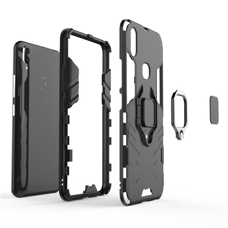 Applicable to VIVO Y11 2-in-1 ring bracket anti-drop protective cover NEX1 car magnetic three-proof mobile phone case