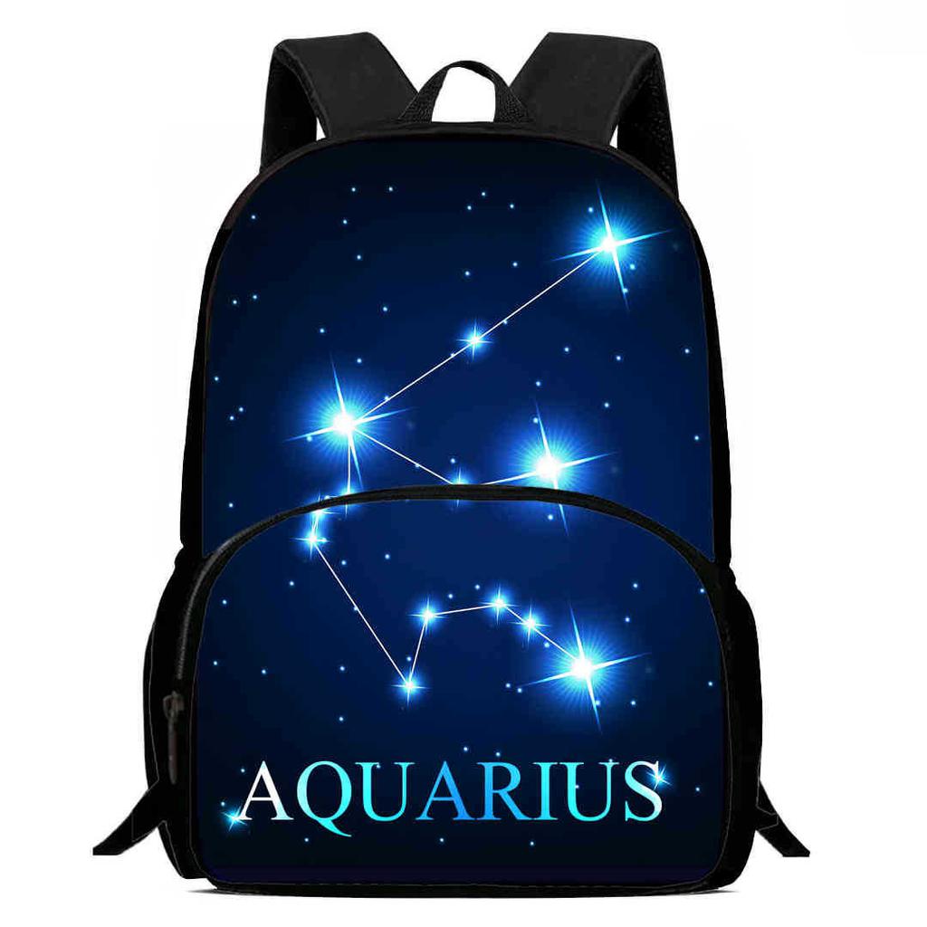 12 Sternbilder Schultasche High Definition Multifunktion Oxford Leichter Rucksack Haare