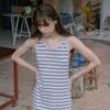 Elssibeui Stripe Jersey Long Dress_Gray