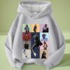 Michajackson Bad Album Print Kids Hoodie, Unisex, Vintage Hip Hop Pullover Hooded Sweatshirt, Casual Streetwear Top