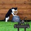 Grave Markers for Cemetery for Cat, Metal Grave Markers Yard Memorial Pet, Decorations for Cemetery for Loss of Cat Outdoors Garden Stake Decor (12 X