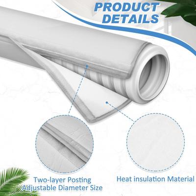 Portable AC Hose Insulation Sleeve Thermal Pipe Cover for 5 5.9 Inch Diameter Air Conditioner Home Garage Basement Apartment