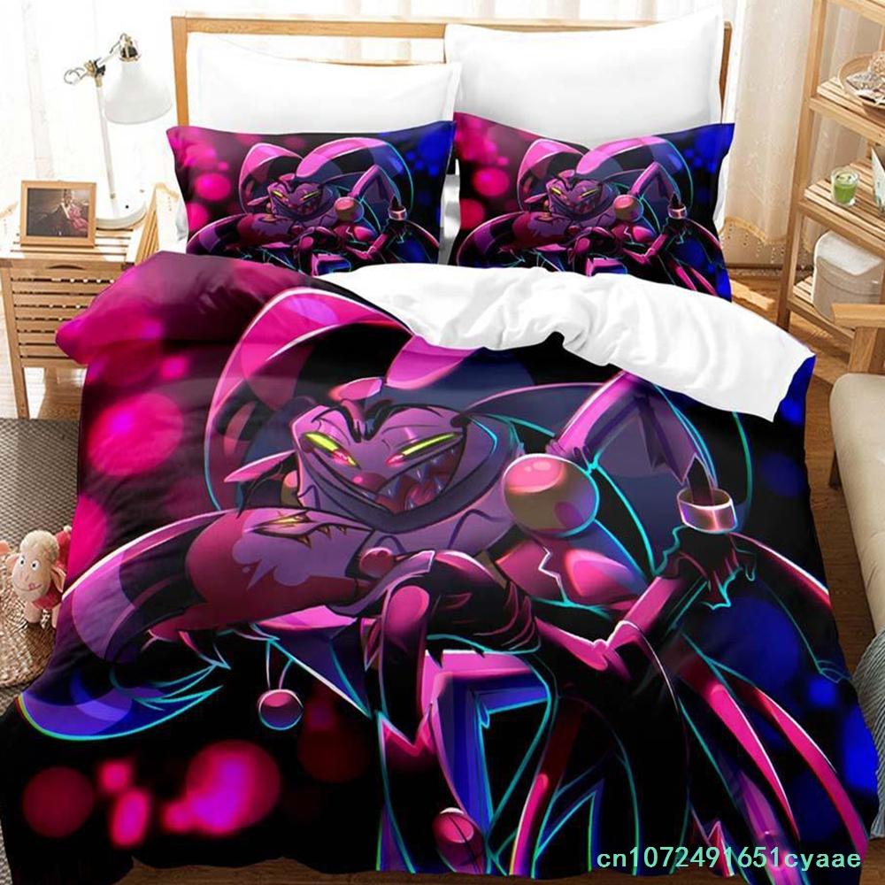 Blitzo Boss Bettwäscheset Einzelbett Zweibettbett Vollbett Queen Size King Size Bettwäscheset Erwachsenes Kinderzimmer Bettbezug-Sets Anime Bettwäsche-Set Bett