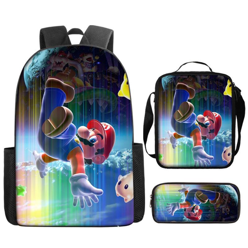Super Elementary School Bag Cartoon Anime Backpack Mario Backpack Super Satchel