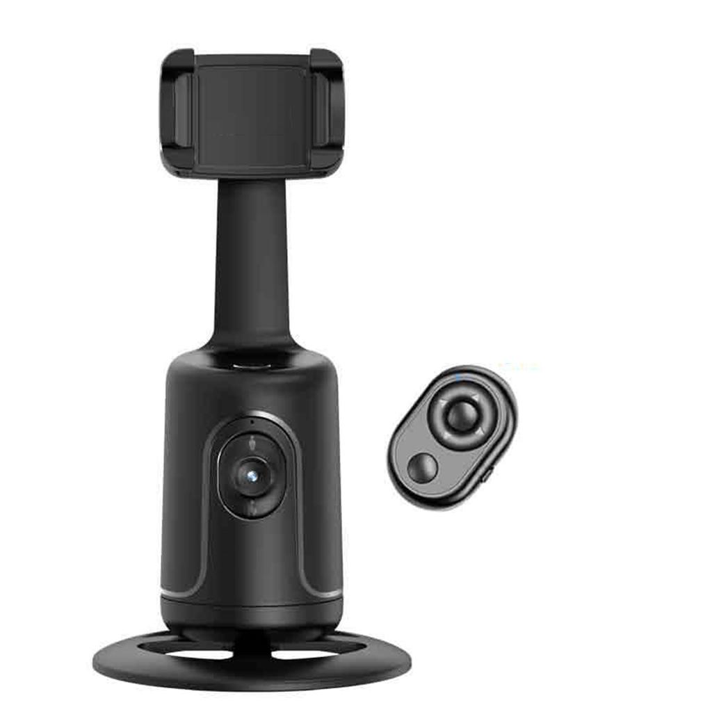 Smart Facial Phone Tripod, 360° Rotation Hands-Free Auto Face Tracking Tripod, Gesture Control & No App, Retractable Phone Stand For Vlogging, Li