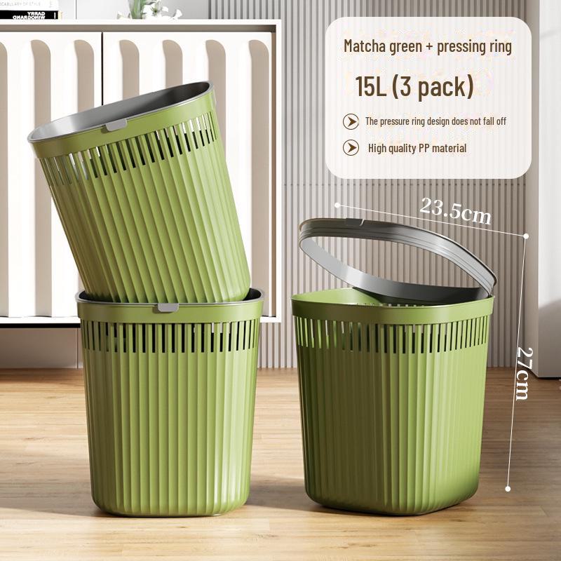 2024 Large Capacity Luxury Wastebasket for Bathroom, Kitchen, Bedroom, and Living Room